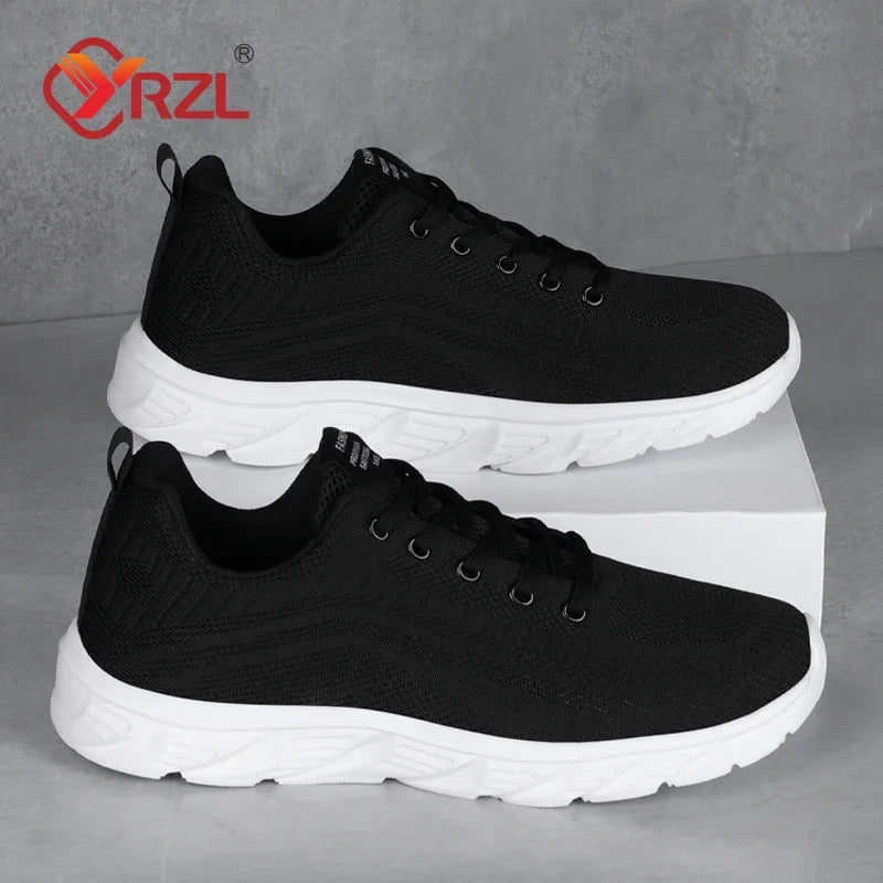 YRZL Running Shoes Men Sneakers Fashion Lightweight Trainers Breathable Walking Shoes Comfortable Athletic Sport Shoes for Men