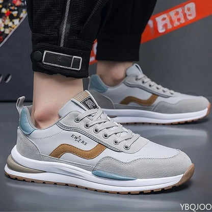 Men's spring autumn breathable running sports shoes trendy versatile casual shoes thick soled men's simple comfortable shoes