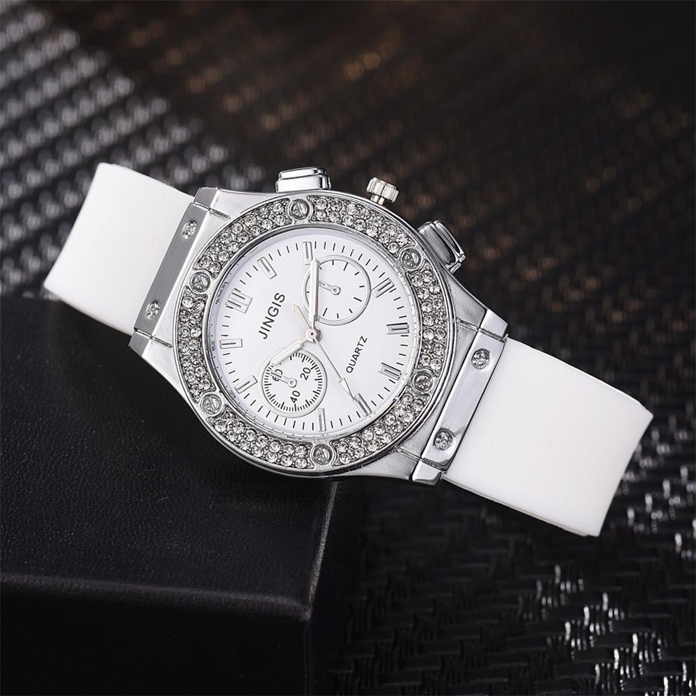 Fashion 2023 Rubber Women Watches Luxurious Brand Casual Diamond Female Quartz Wristwatches Simple Sport Clock Relogio Feminino