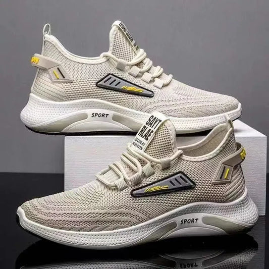 2025 Spring and Autumn Breathable Korean Version of Trendy Canvas Shoes Casual Cloth Shoes Non-slip Running Sports Men's Shoes