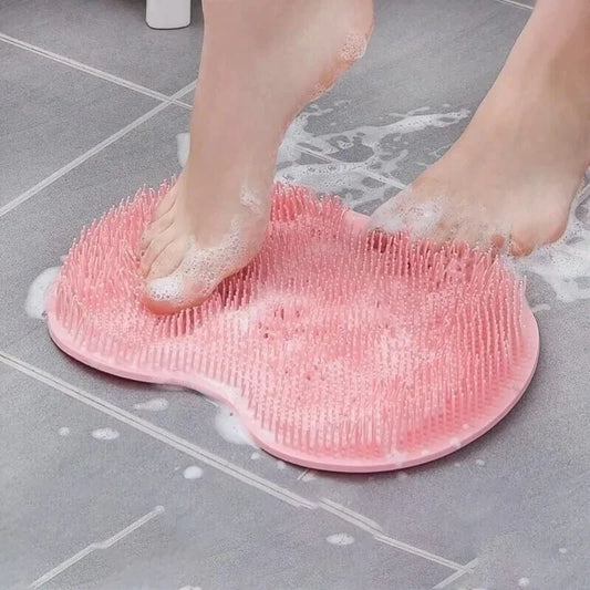 Silicone Bath Foot Scrubber with Massage Nodes – Exfoliating & Non-Slip Design