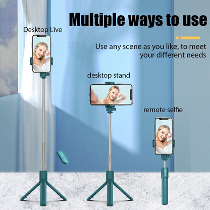 Wireless Selfie Stick Foldable Phone Stand Portable Retractable Tripod Phone Mount Monopod For IPhone, Xiaomi, Huawei.