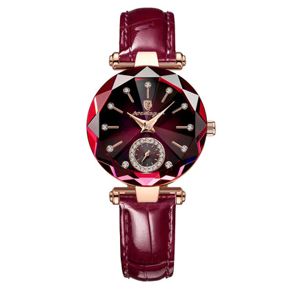 POEDAGAR Diamond Dial Watch