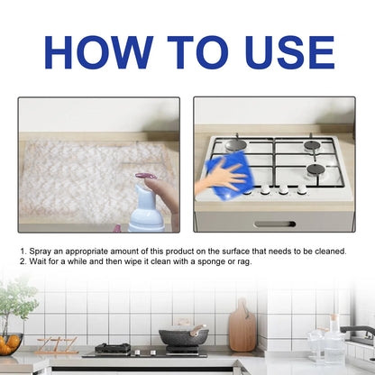 Kitchen Foam Cleaner Stove Hood Oil Cleaning Clean Heavy Oil Foam Cleaner