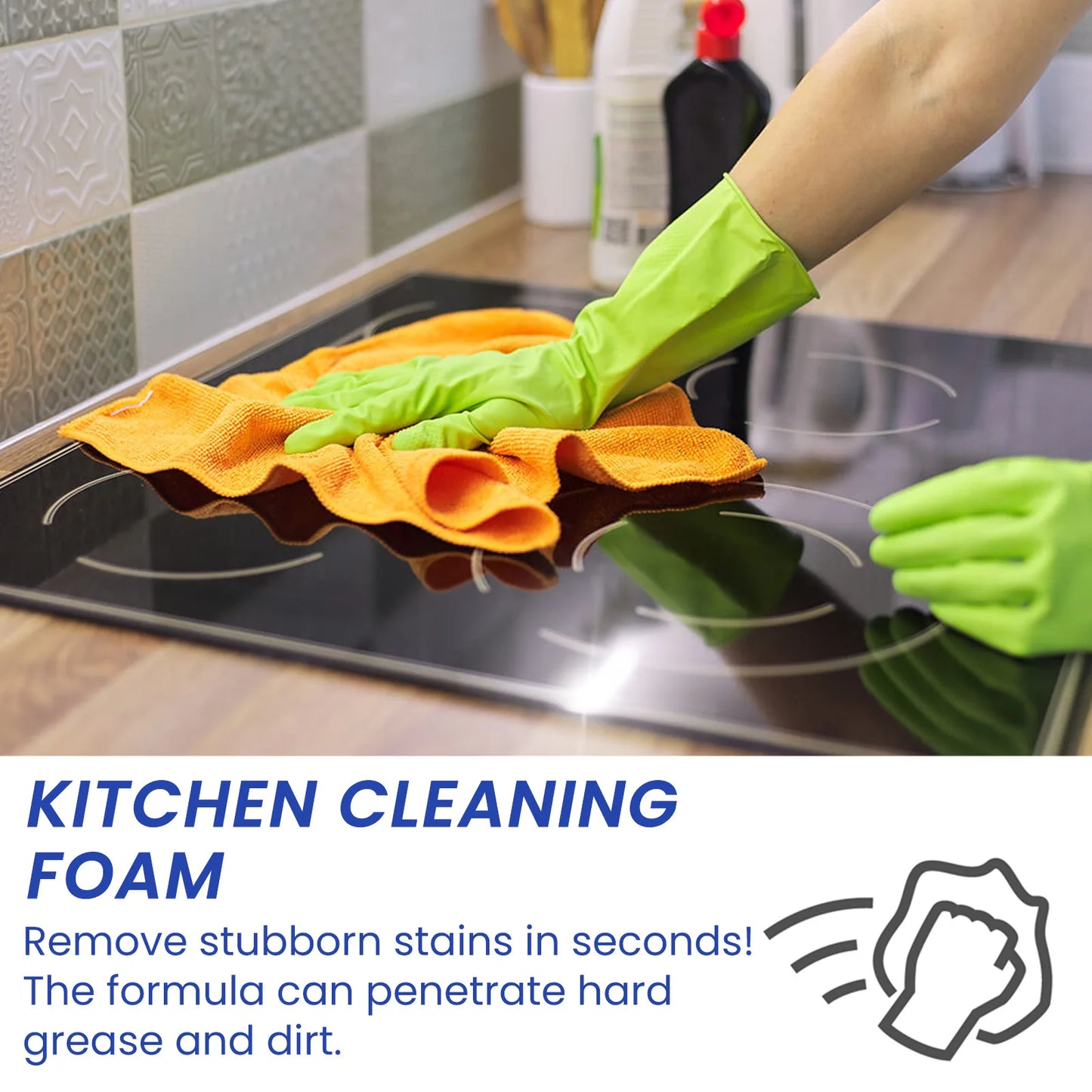 Kitchen Foam Cleaner Stove Hood Oil Cleaning Clean Heavy Oil Foam Cleaner