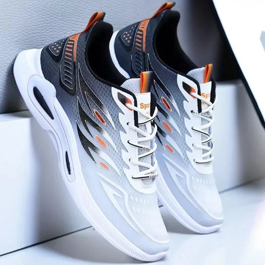Men's Shoes 2025 New Fashion and Trendy Mesh Sports and Casual Shoes Student Soft Sole Comfortable Running Shoes
