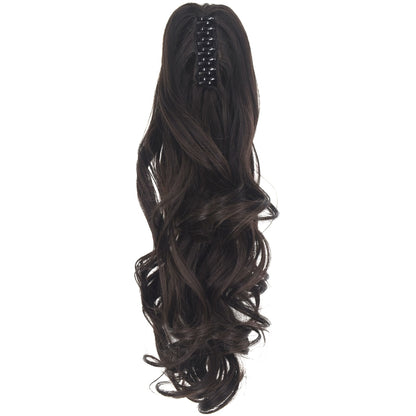 TOPREETY Synthetic Hair Heat Resistant 140gr Body wave Claw Clip in/on Ponytail Hair Extensions