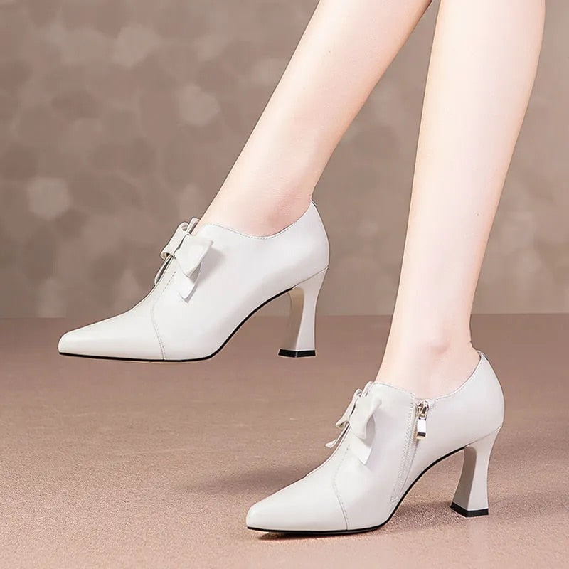 Women Side Zipper Short Ankle Boots