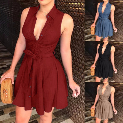 Sexy Elegant Solid Dresses